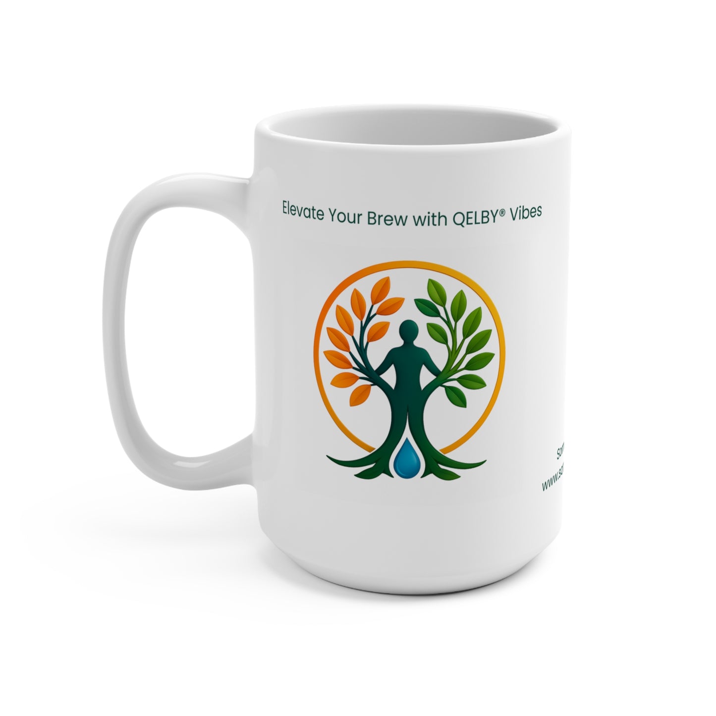 QELBY Ceramic Coffee or Tea Mug for Structured Water – Soma Vibe Tribe Edition