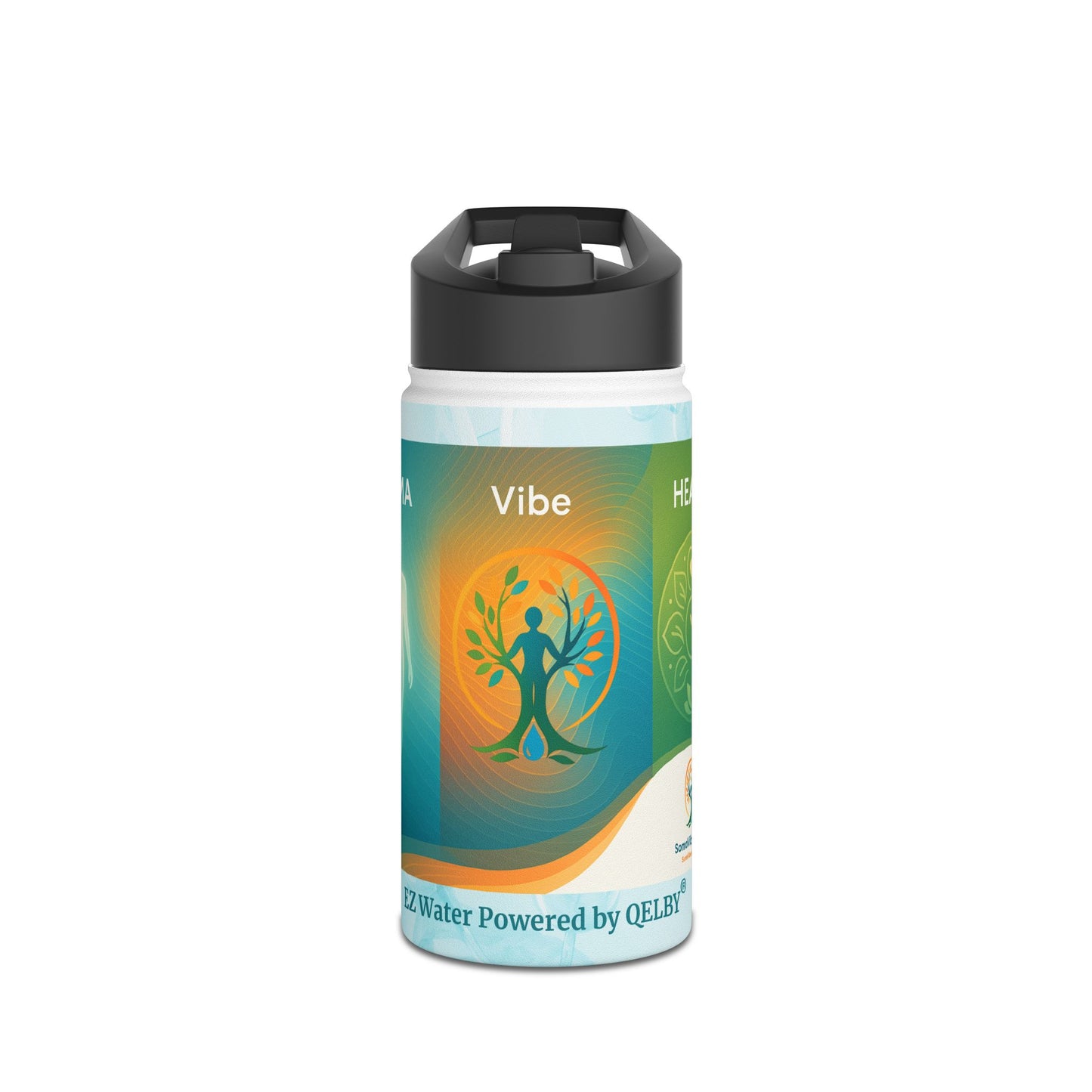 Stainless Steel Water Bottle for QELBY-Enhanced Hydration 12oz and 32oz