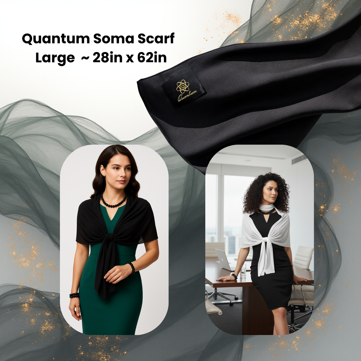 NEW ~ Quantum Soma Scarf – Somatid-Infused Energy Wear