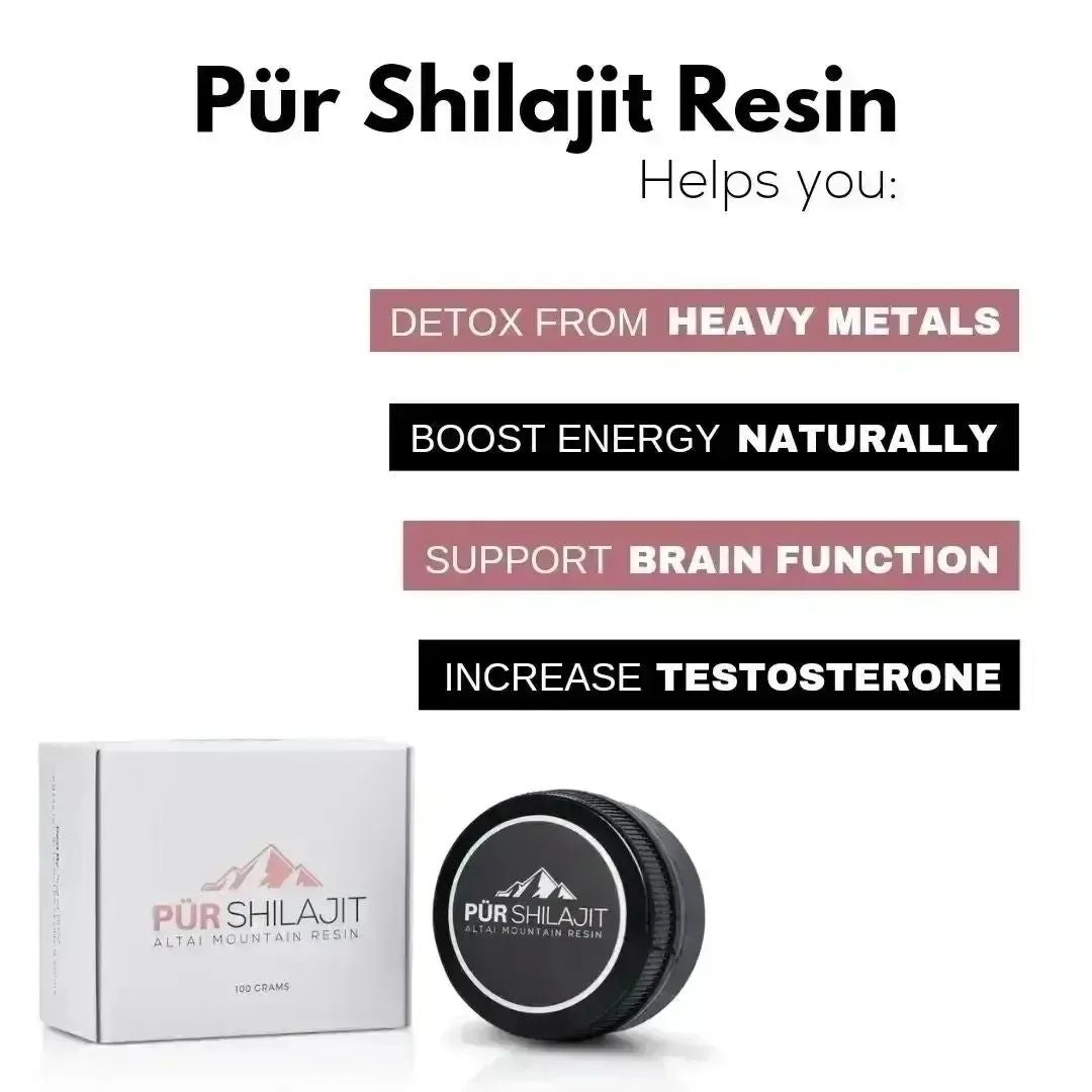 Pure Shilajit Resin – 80+ Trace Minerals for Energy, Detox & Mitochondrial Health