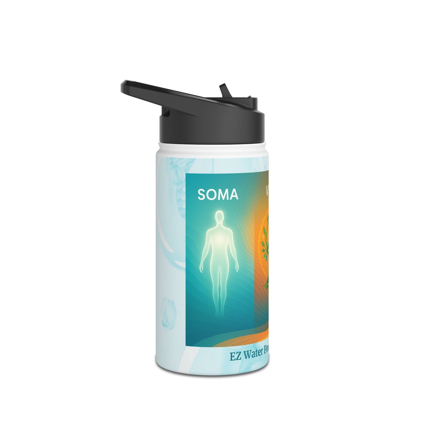 Stainless Steel Water Bottle for QELBY-Enhanced Hydration 12oz and 32oz