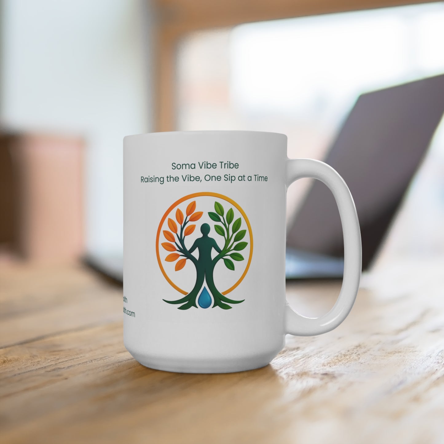 QELBY Ceramic Coffee or Tea Mug for Structured Water – Soma Vibe Tribe Edition