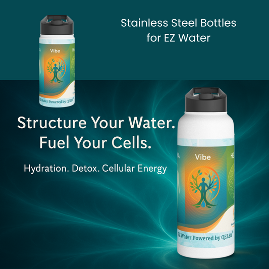 Stainless Steel Water Bottle for QELBY-Enhanced Hydration 12oz and 32oz