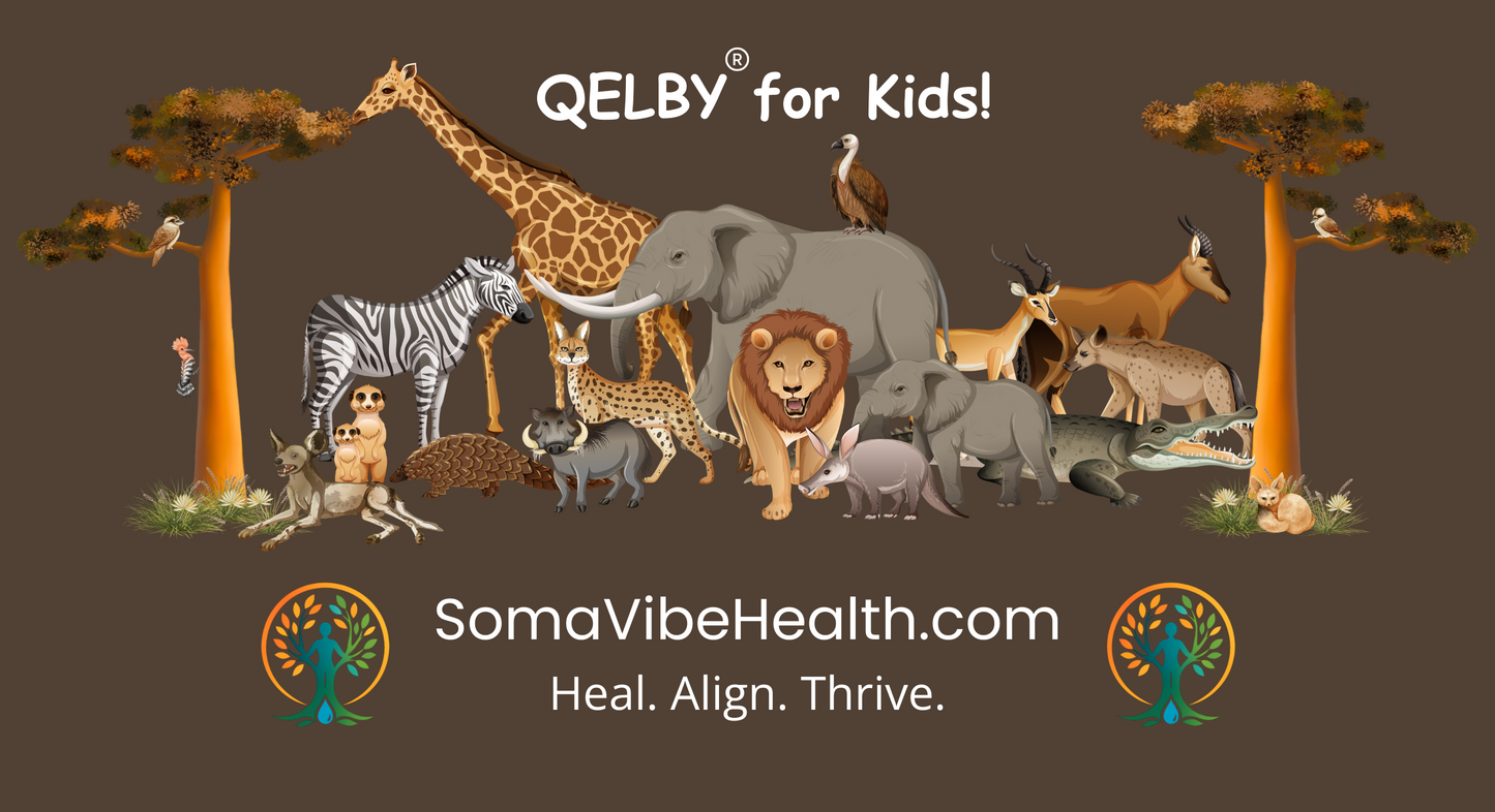QELBY® for Kids – 12oz Stainless Steel Safari Water Bottle with Straw and Pop-up Lid
