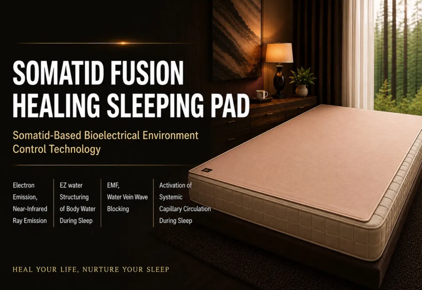 Somatid Sleeping Pad | Infrared | EMF Shielding | Structured EZ Water
